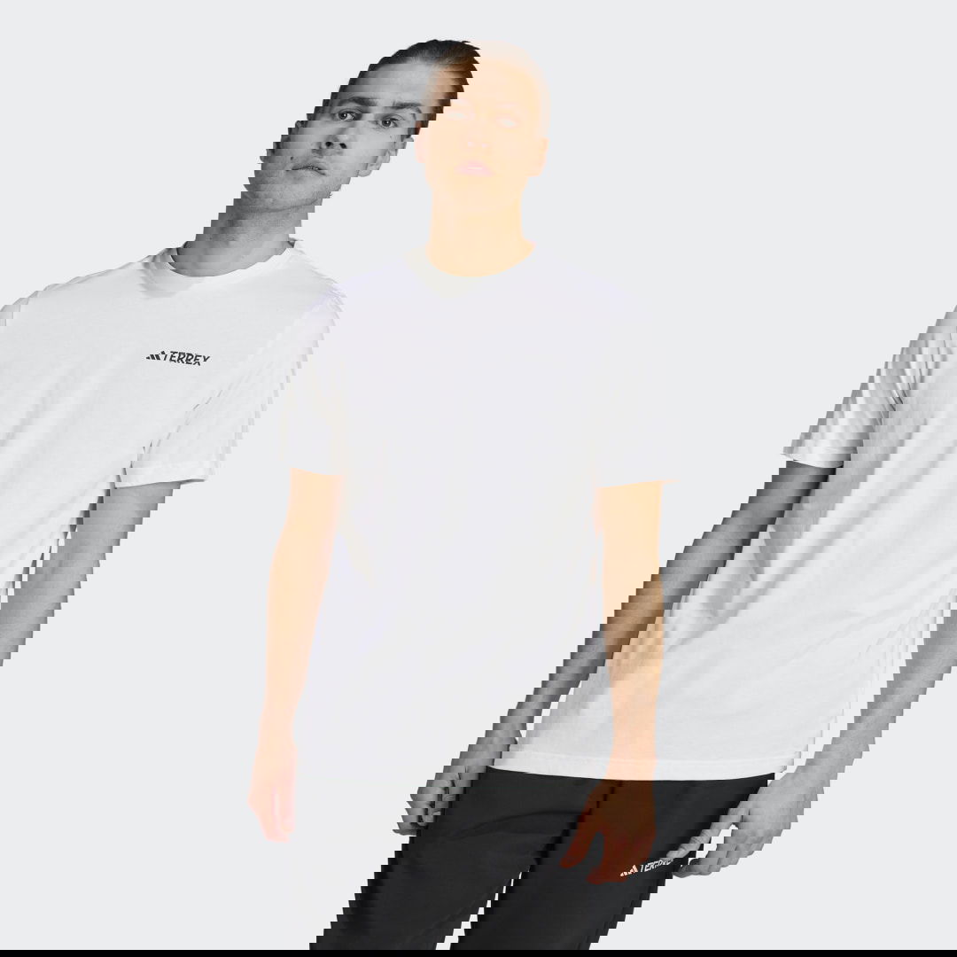 Tričko adidas Performance Terrex Graphic MTN 2.0 Tee Biela | IL2648, 1