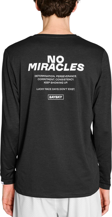 Tričko Saysky Saysky Statement Pace Long Sleeve T-Shirt Čierna | nmrls22c-9001, 1