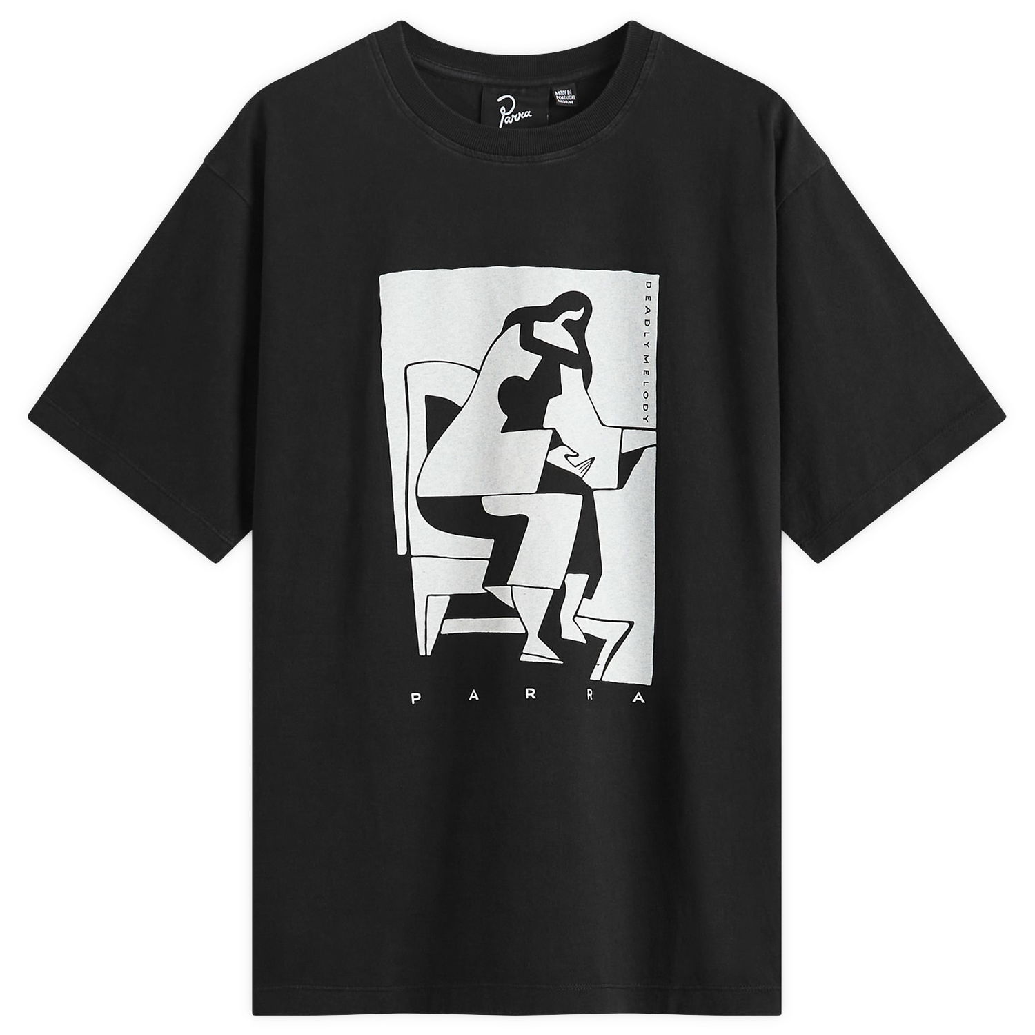 Tričko By Parra Parra The Confession T-Shirt Čierna | 53311-BLK, 1