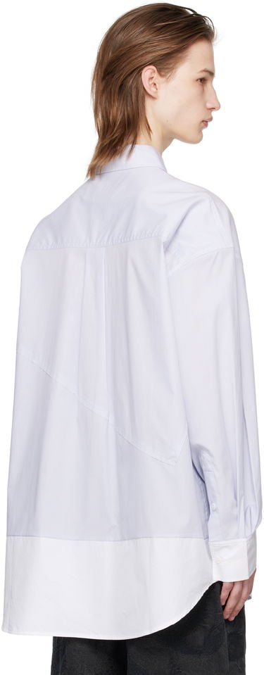 Košeľa Feng Chen Wang Feng Chen Wang Patchwork Shirt Fialová | FMS17SR07, 2