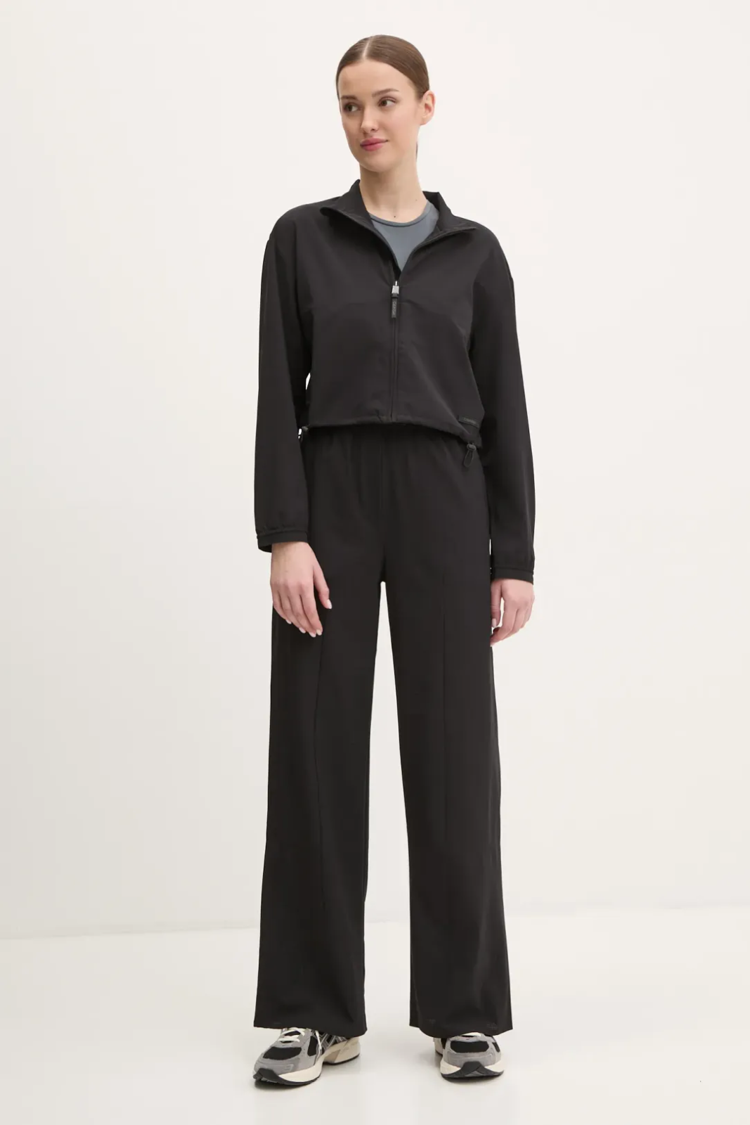 Nohavice CALVIN KLEIN Calvin Klein Straight Leg Pants Čierna | LVGWS5P603-UB1, 1