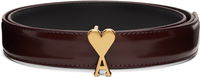 Ami de Coeur Heart Buckle Patent Leather Belt