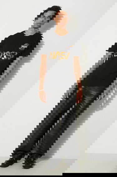 Tričko Alpha Industries NASA Reflective T-Shirt With Print Čierna | 178501.365, 2