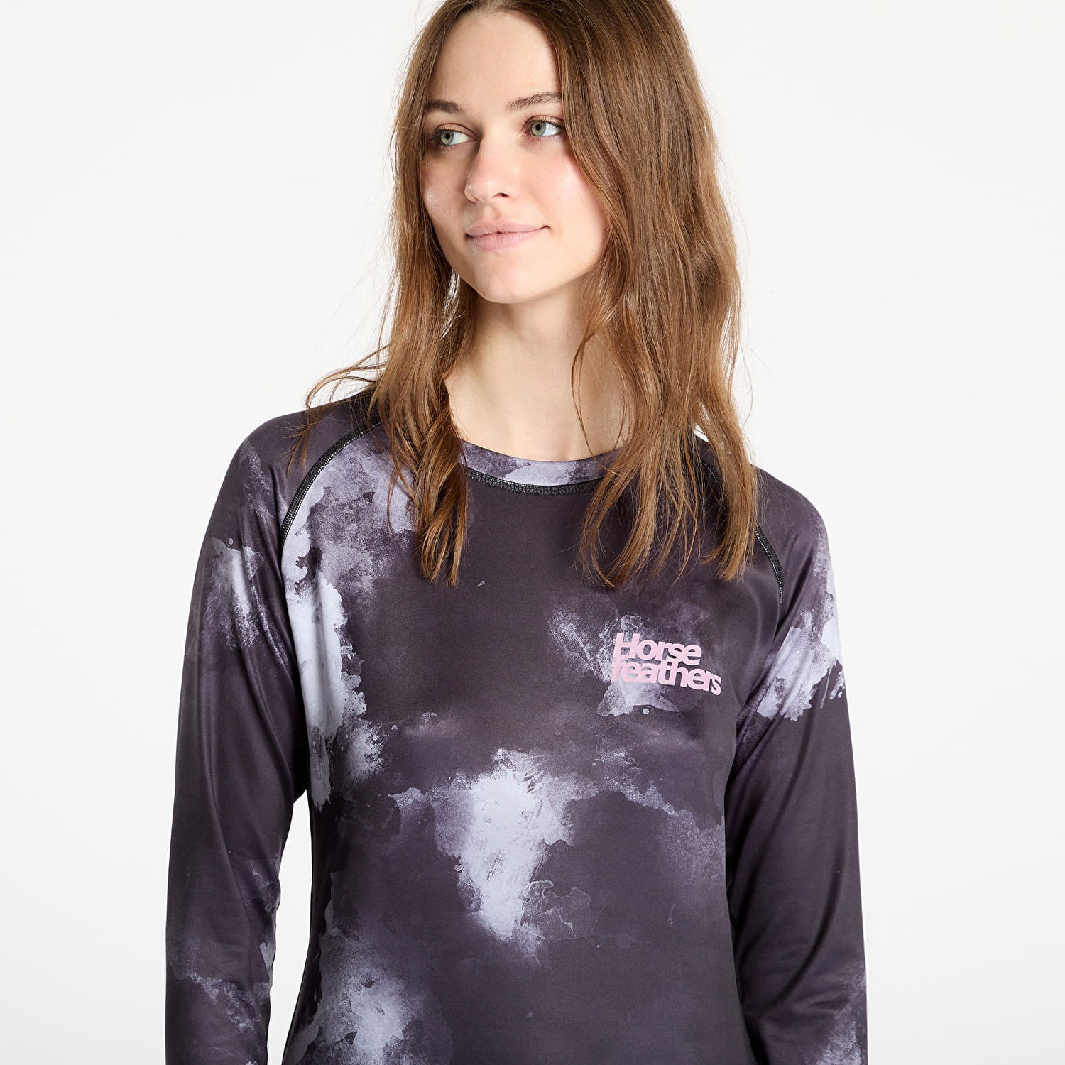 Tričko Horsefeathers Horsefeathers Deco Long Sleeve Bike Jersey Čierna | TW041C, 1