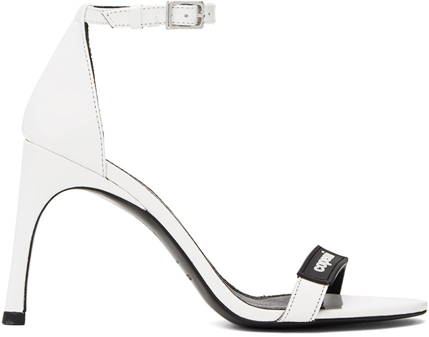 Tenisky a topánky Coperni Skinny Strap Logo Heeled Sandals Biela | COPSH44425, 0
