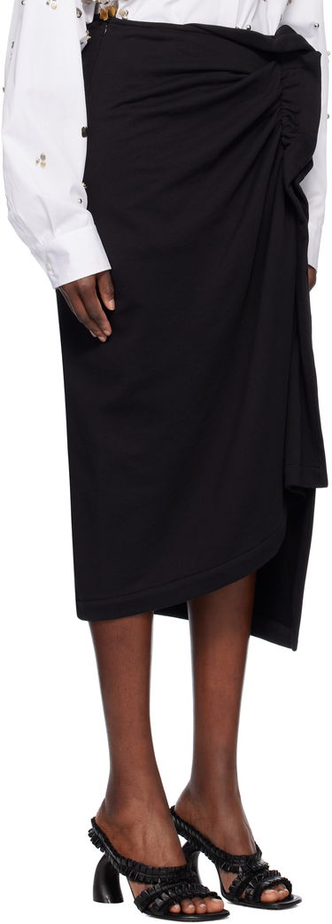 Sukňa Dries Van Noten Dries Van Noten Ruffled Cotton Midi Skirt Fialová | 251-011109-1610, 4