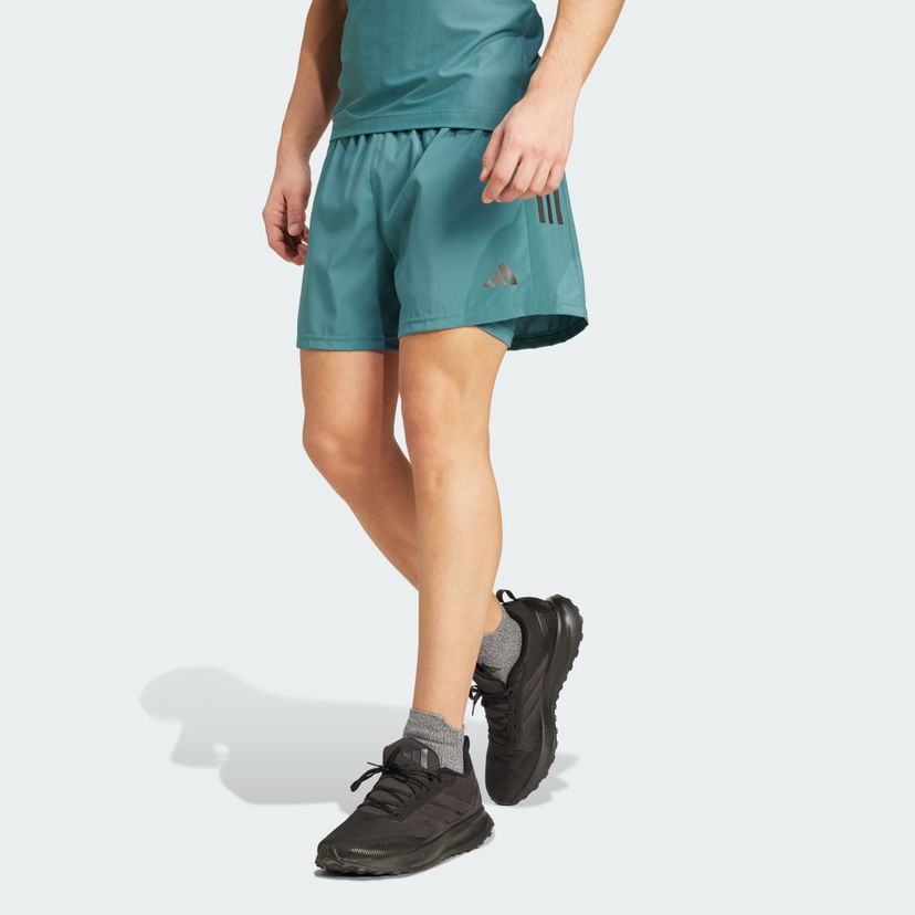 Šortky adidas Performance Own the Run CLIMACOOL 2-in-1 Running Shorts Zelené | JW9701
