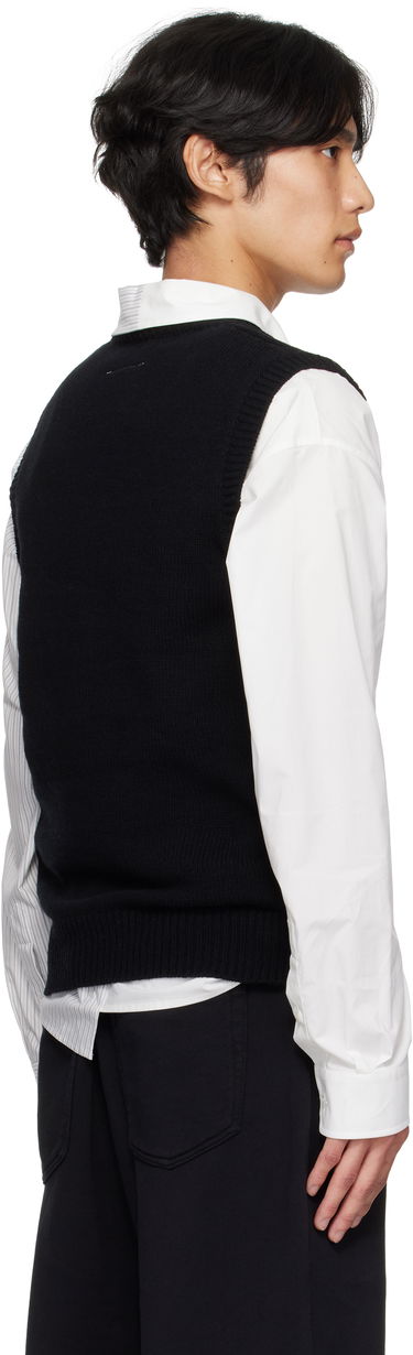 Vesta Maison Margiela MM6 Maison Margiela Taped Knit Vest Čierna | SH2FB0022 M13167, 2