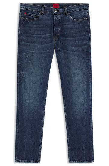 Džínsy BOSS Tapered-Fit Stretch Denim Jeans Modrá | 50542679, 0