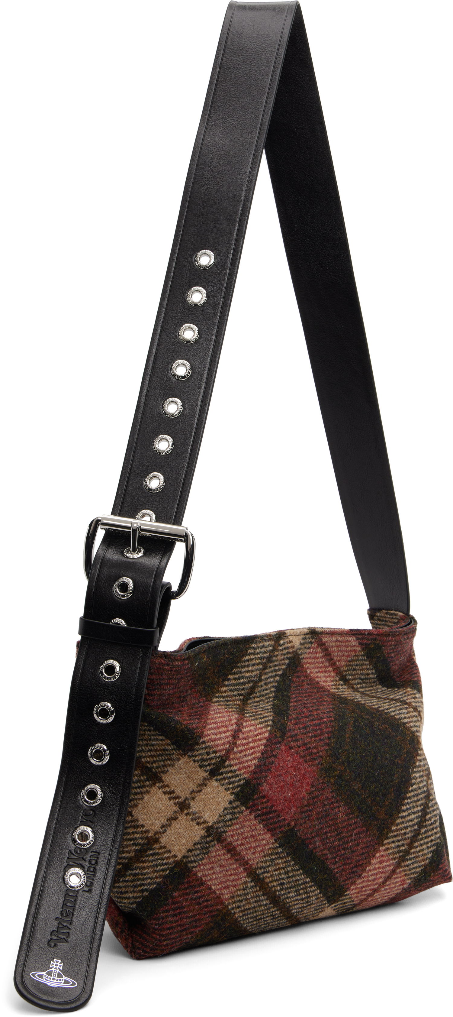 Taška cez rameno Vivienne Westwood Maxime Small Plaid Bag with Adjustable Eyelet Strap Rôznofarebný | 4803001CW-W018D-, 1