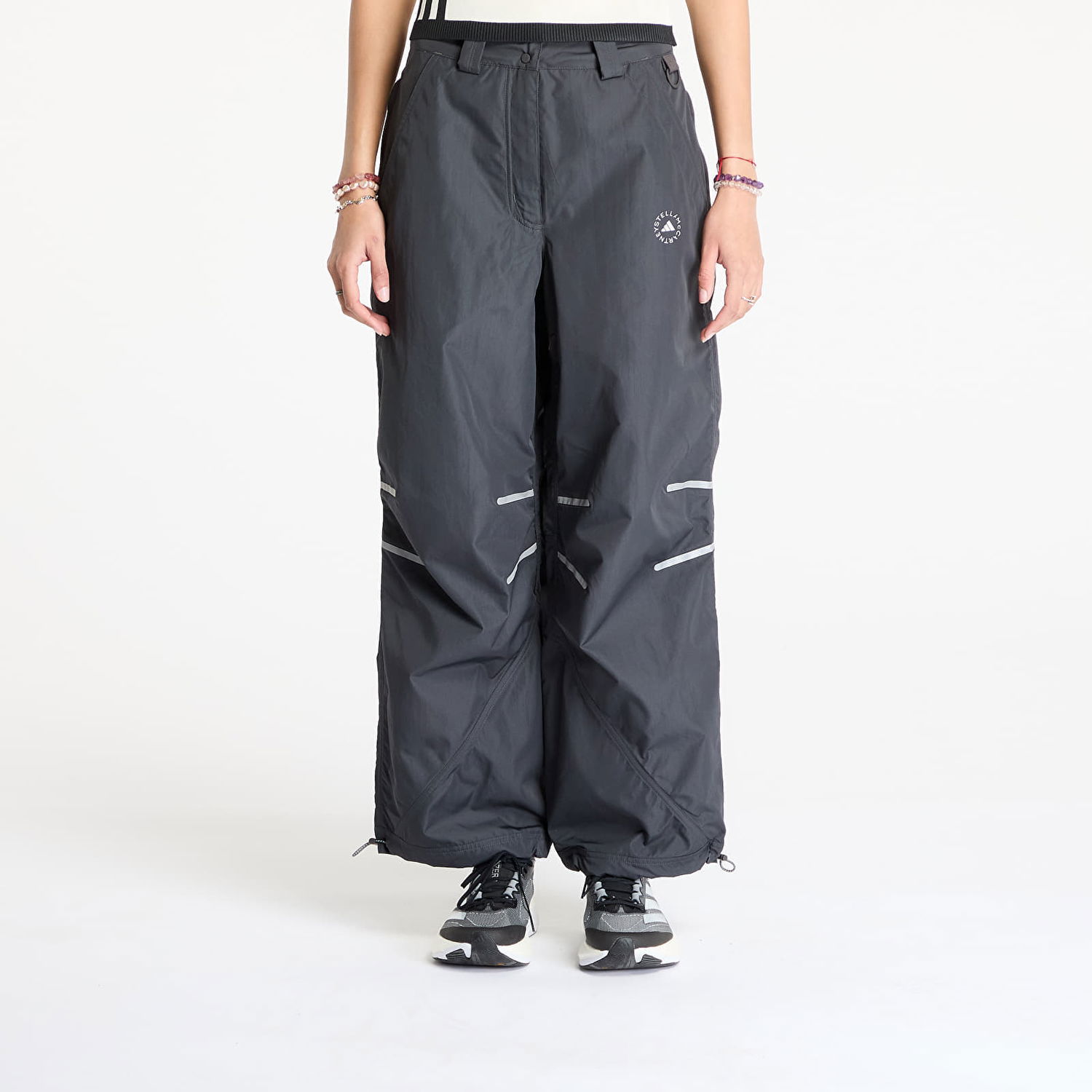 Nohavice adidas Performance Stella McCartney Woven Trackpants Čierna | JI5248, 0