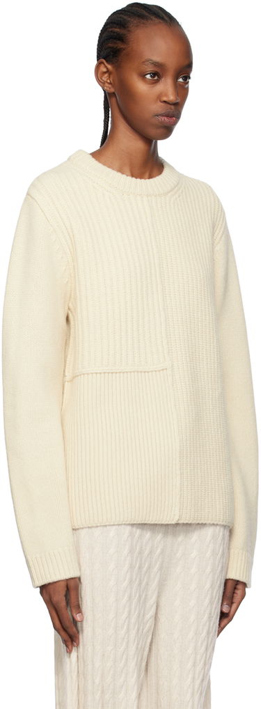 Sveter TOTEME Multi-Rib Knit Sweater Biela | 241-WRT1030-YA0007, 1