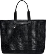 Dolce&Gabbana Woven Mesh & Calfskin Shopper Tote