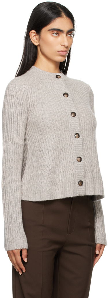 Sveter Loulou de Saison Loulou de Saison Emin Knit Cardigan Hnedá | EMIN, 4