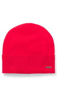 BOSS Wool and Cashmere Beanie with Logo Trim