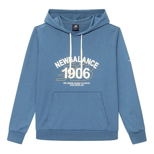 Mikina New Balance Men's Sports Hoodie Modrá | AMT13386-STL