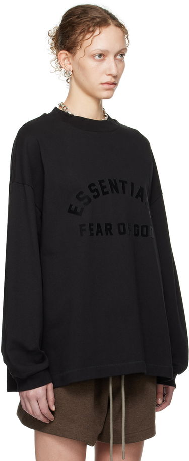 Tričko Fear of God Core Collection Heavy L/S Tee Black Čierna | 125SU242010F, 1