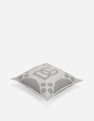 Home decor Dolce & Gabbana Wool Jacquard Cushion Medium Šedá | TCE008TCAN2U0060, 1
