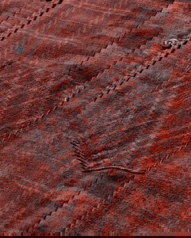 Košeľa Needles 7 Cuts Flannel Shirt Over Dye Vínová | RW394 RED, 3