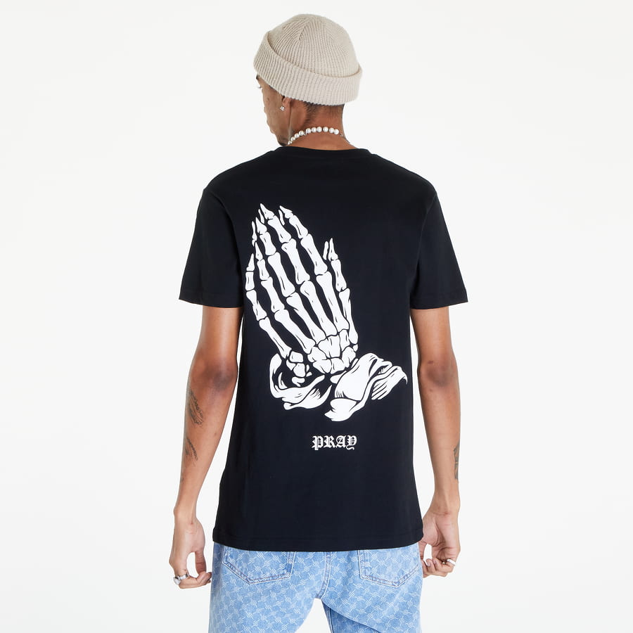 Tričko Urban Classics Pray Skeleton Hands Tee Čierna | MT1928 Black, 0