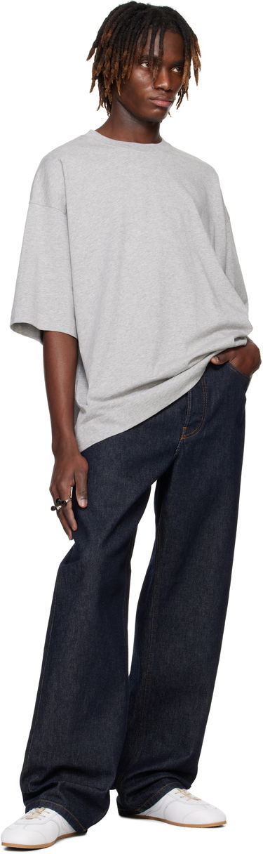 Tričko Dries Van Noten Dries Van Noten Oversized T-Shirt Šedá | 251-021113-1603, 3