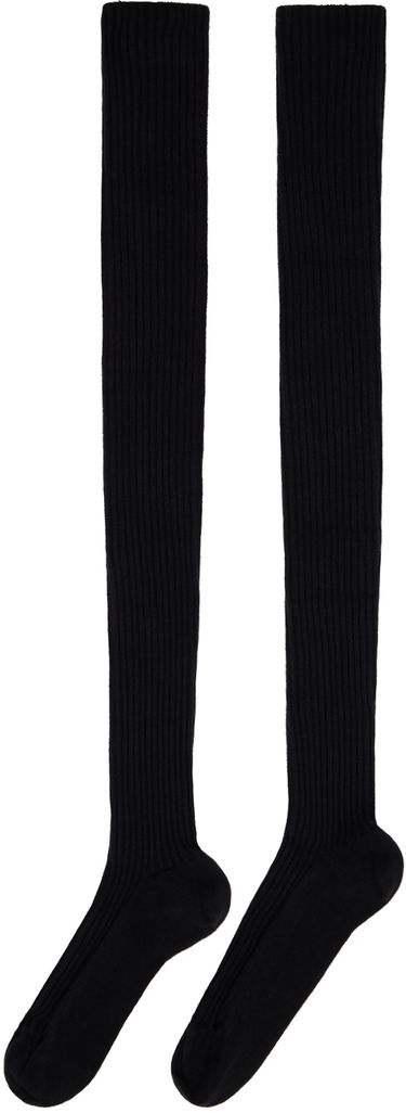 Ponožky Baserange Overknee Ribbed Socks Čierna | KOK, 1