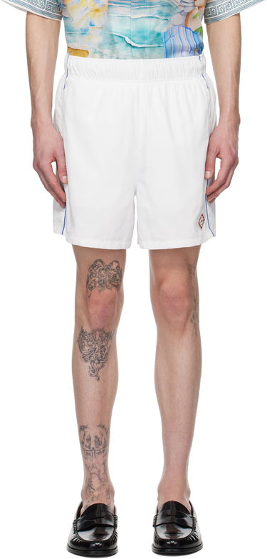 Plavky Casablanca Casablanca Midnight Acropolis Windbreaker Shorts Biela | MPS25-TR-029-01, 0