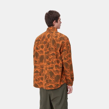 Košeľa Carhartt WIP Duck Camo Long Sleeve Shirt Oranžová | I033769_8, 2