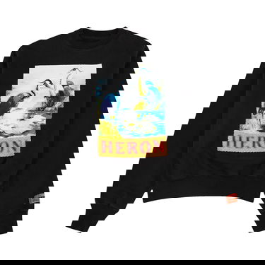 Mikina HERON PRESTON Halftone Heron Crewneck Čierna | HMBA020F22JER0091046, 1