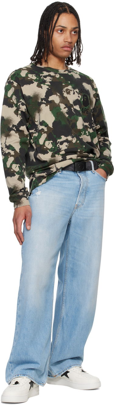 Opasok AAPE by A Bathing Ape AAPE by A Bathing Ape Moonface Logo Camo Reversible Belt Čierna | AAPBTM5325XXOBKZ, 3