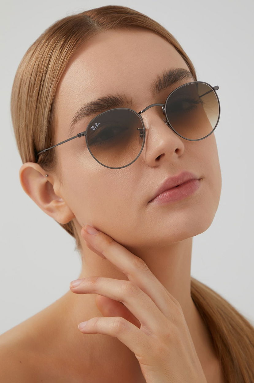 Slnečné okuliare Ray-Ban Ray-Ban Round Metal Sunglasses Šedá | 0RB3447N.004/51.53.D