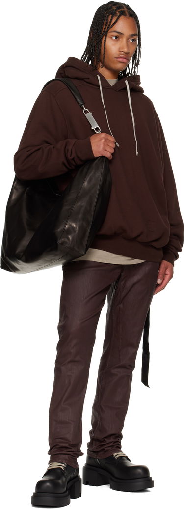 Mikina Rick Owens DRKSHDW Concordians Jumbo Hoodie Hnedá | DU02E7274 RN, 3