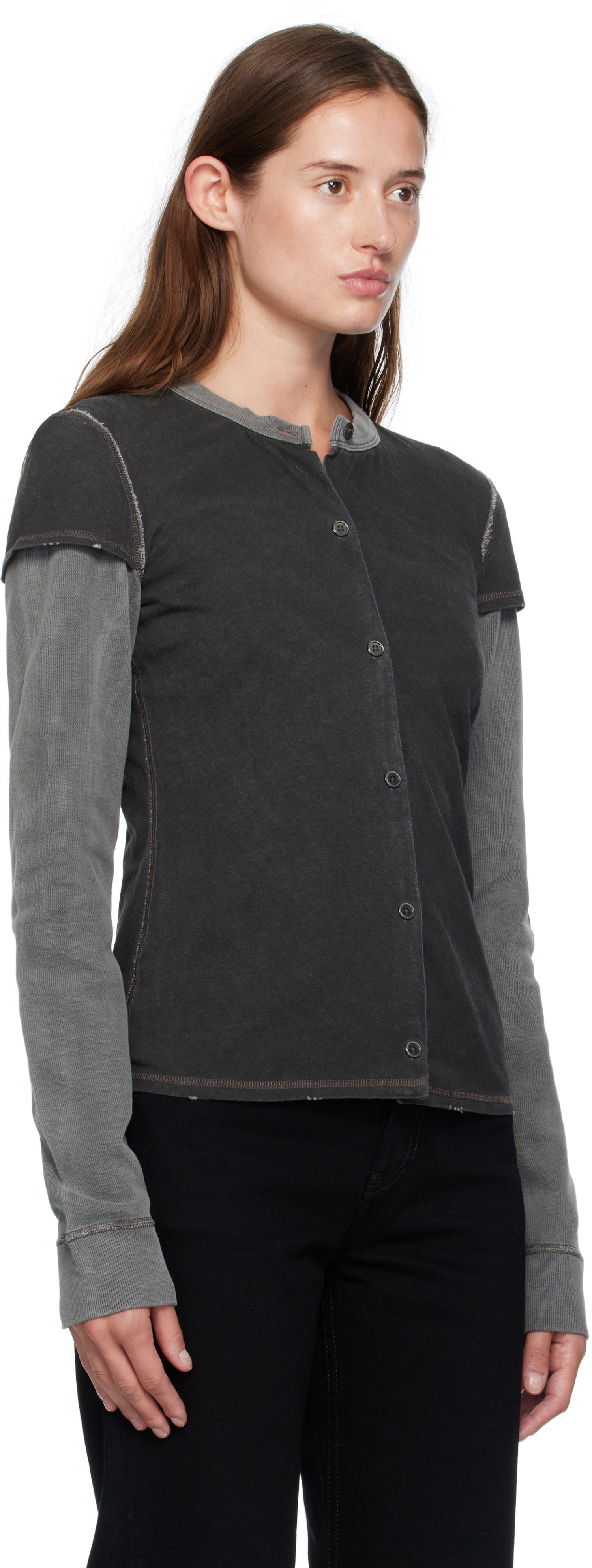 Sveter OUR LEGACY Our Legacy Heat Long Sleeve Cardigan Šedá | W4256HF, 1