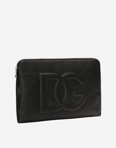 Peňaženka Dolce & Gabbana Large Deerskin Clutch Čierna | BM2337A803480999, 2