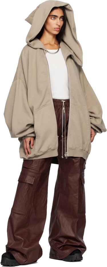 Mikina Rick Owens DRKSHDW Concordians Megamountain Hoodie Béžová | DS02E7228 F, 3