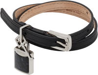 TOM FORD Leather Stone Wrap Bracelet