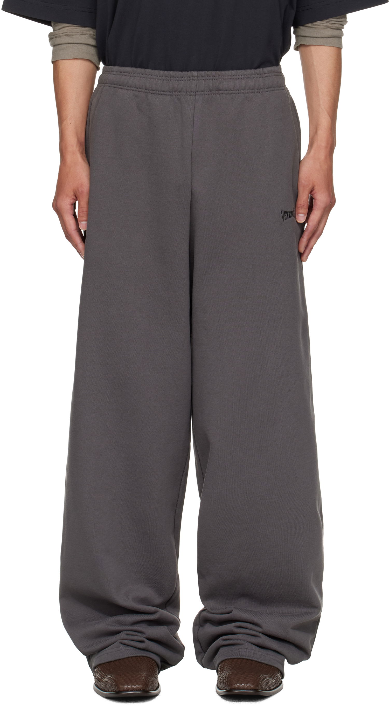 Tepláky VETEMENTS Vetements Boxing Logo Baggy Sweatpants Šedá | UH76SP160M, 0