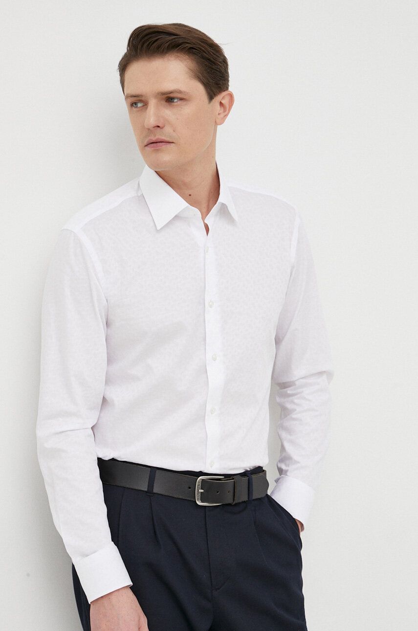 Košeľa BOSS Slim-Fit Shirt Biela | 50473310, 0