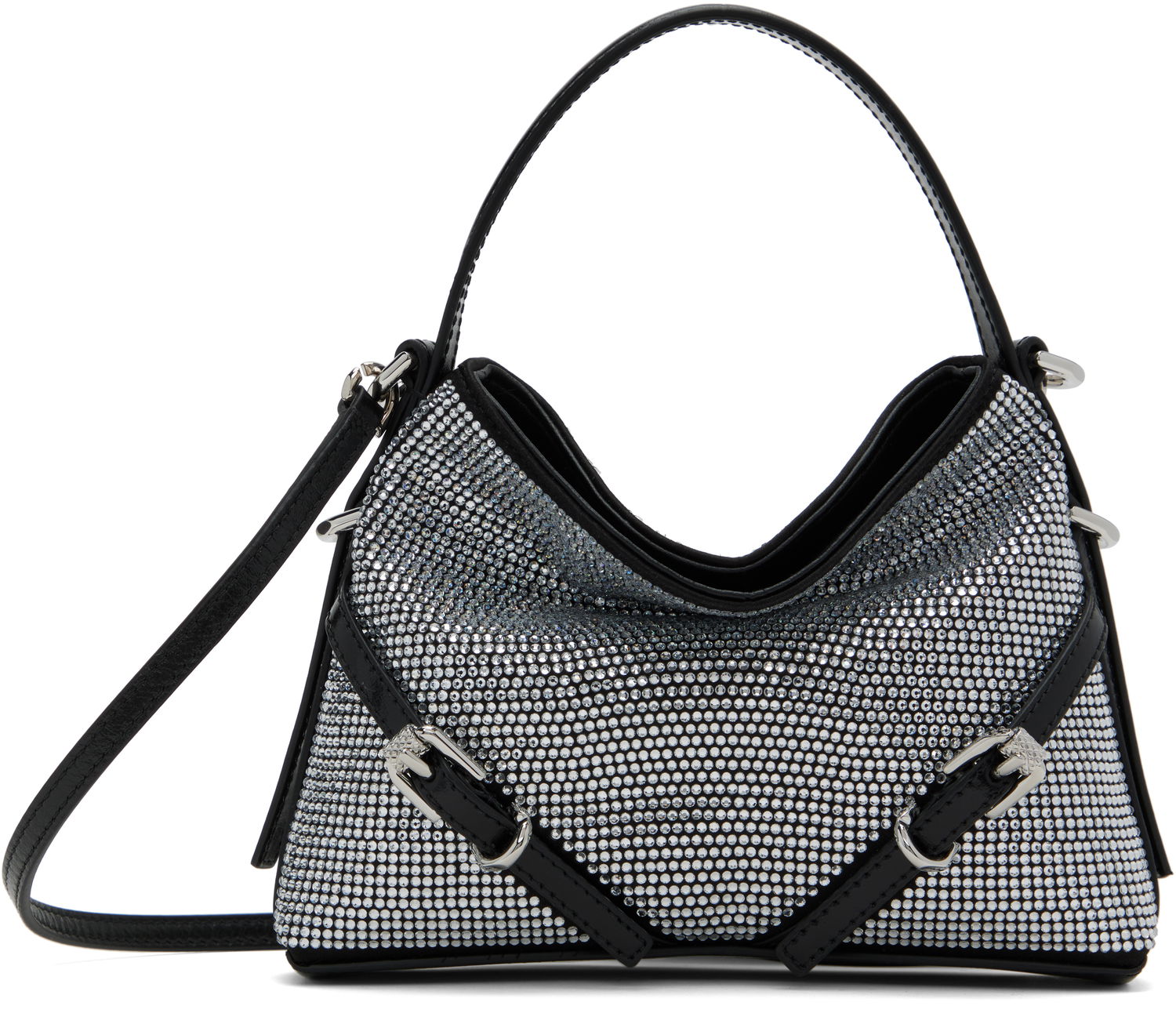 Kabelka Givenchy Voyou Crystal Embellished Nano Bag Čierna | BB60NHB27L934, 0
