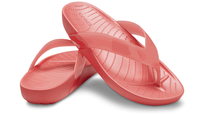 Tenisky a topánky Crocs Splash Glossy Flips Červená | 208534-6VT, 1