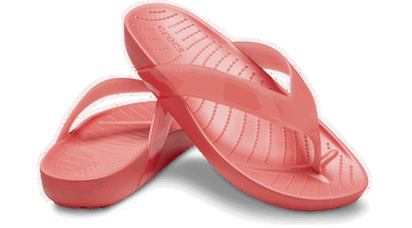 Tenisky a topánky Crocs Splash Glossy Flips Červená | 208534-6VT, 1