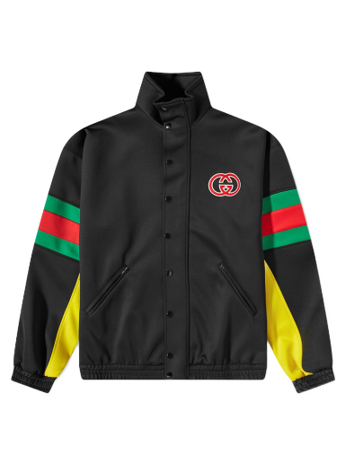 Bomber bunda Gucci Logo GRG Track Jacket Čierna | 706437-XJETG-1152