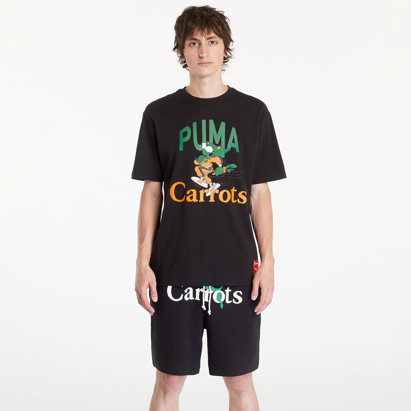 Tričko Puma Carrots x Graphic Tee Black Čierna | 62744301