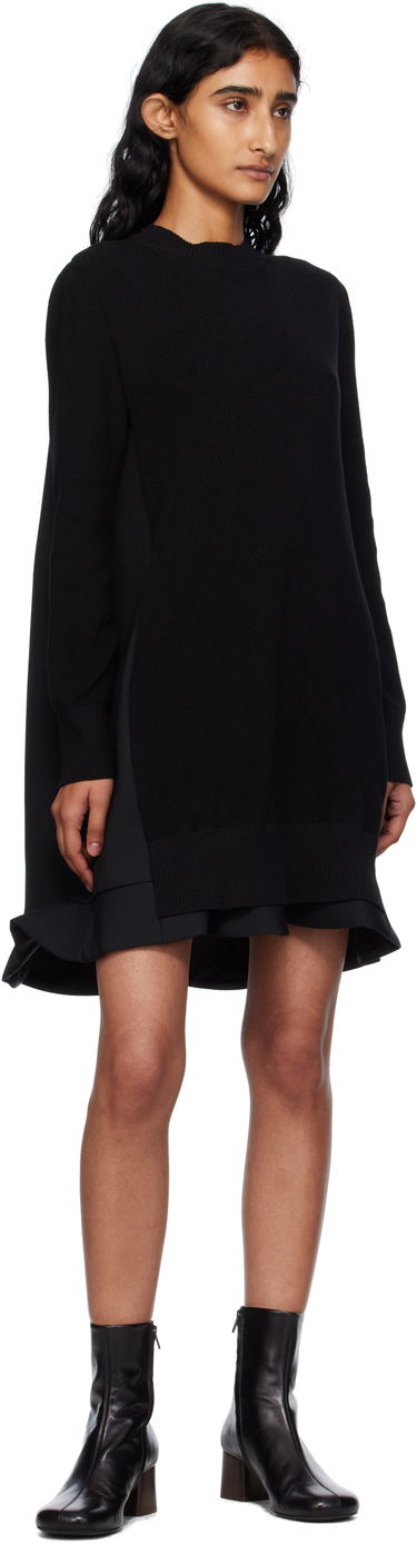 Šaty sacai Sacai Suiting Mix Knit Minidress Čierna | 25-07952, 3