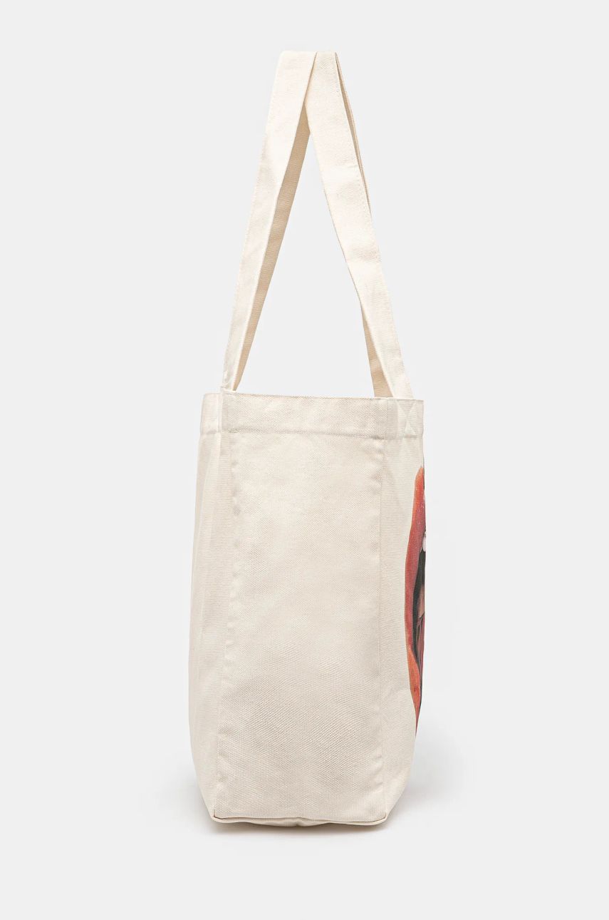 Mouth Print Canvas Tote Bag
