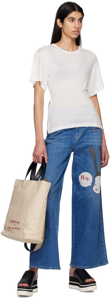 Tričko Stella McCartney Stella McCartney Chain T-Shirt Biela | 6J01043SPX03, 3