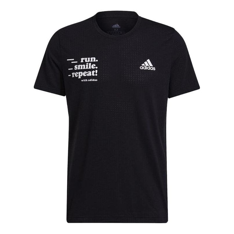 Tričko adidas Originals Men's Graphic Running T-Shirt Čierna | GU0285
