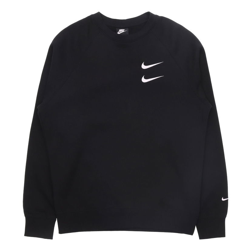 Sveter Nike Embroidered Fleece Lined Crewneck Sweatshirt Čierna | DD5079-010