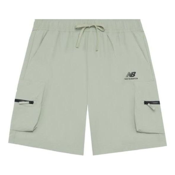 Šortky New Balance Lifestyle Cargo Shorts Zelené | AMS22357-DRA