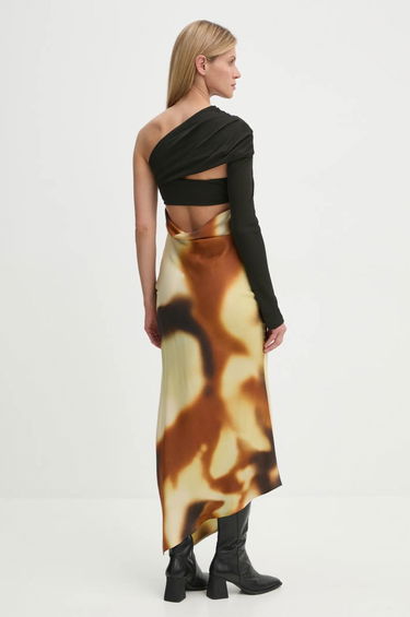 Šaty Nanushka One-shoulder Maxi Dress with Abstract Print Rôznofarebný | NW24FWDR41050, 1